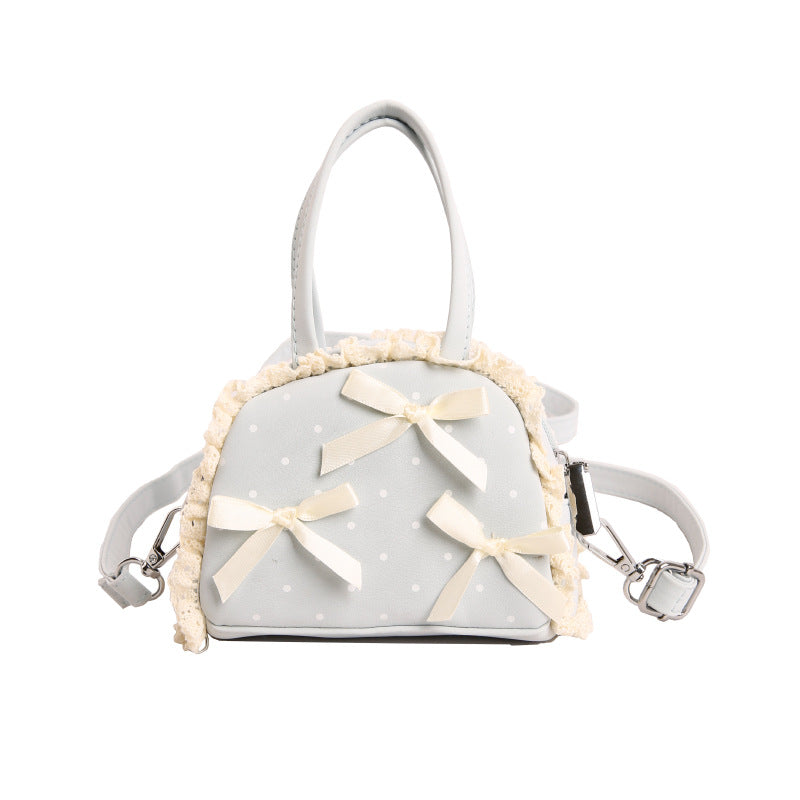 WoCharming Schleifen-verzierte Alltagshandtasche Brehn