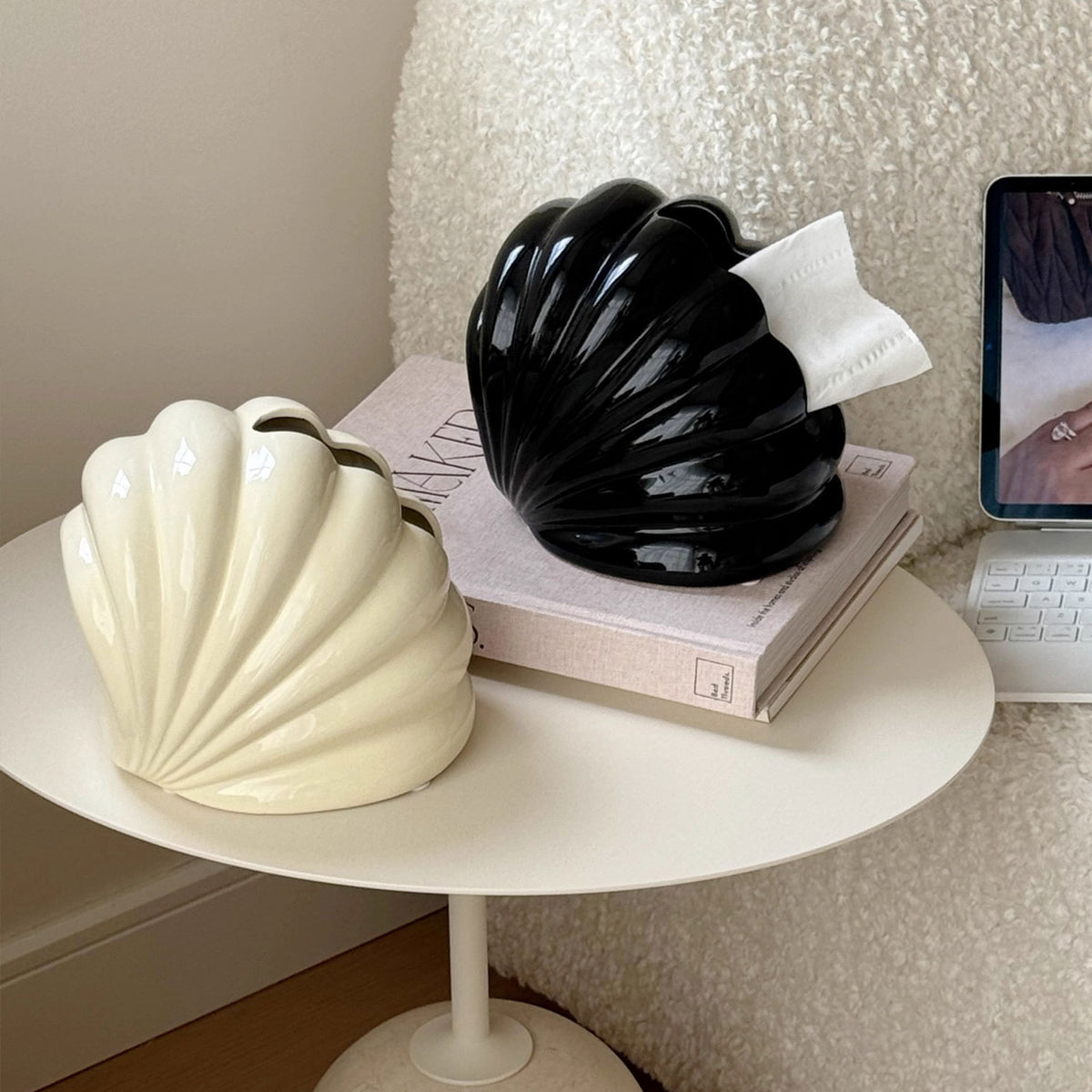 Dekorative muschelförmige Keramik
