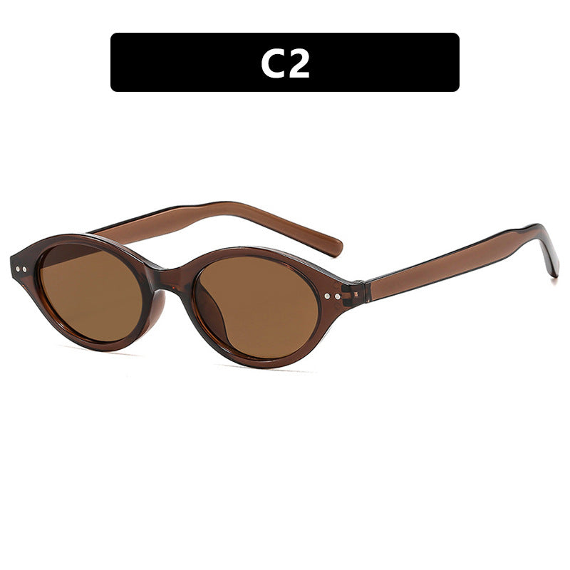 Damen Katzenaugen-Sonnenbrille mit einzigartigem Muster Brehn
