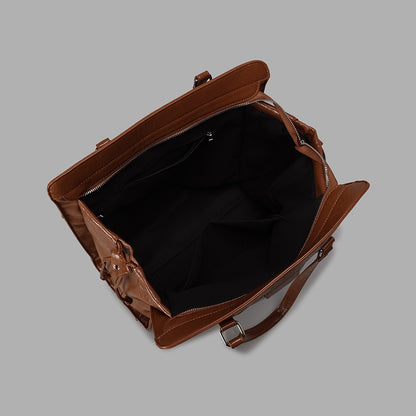 Luxuriöse Mehrfach-Taschen Leder Tote Bag