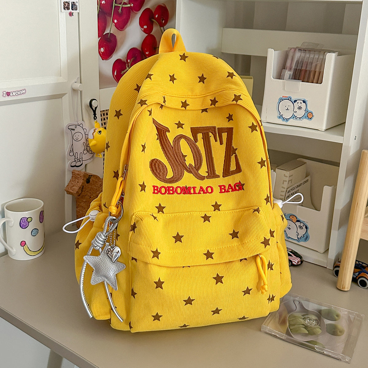 Stylischer mit Sternen verzierten Cordura-Rucksack Brehn