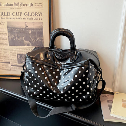 Stylische gepunktete Reis-Duffel-Tasche Brehn