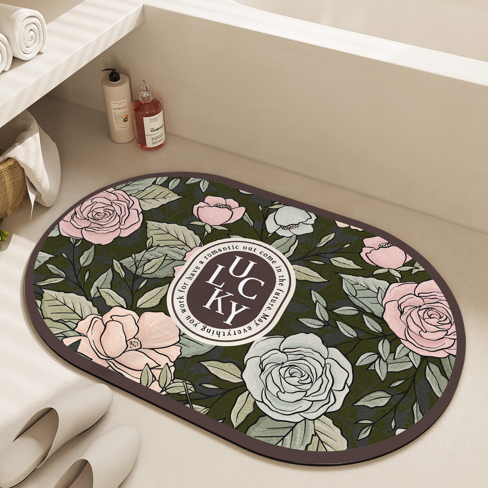 Blumenmuster Badematte Brehn