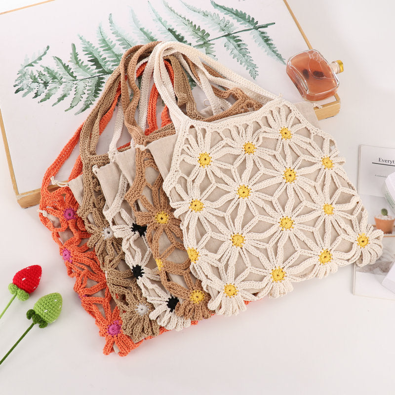 Handgefertigte Blumenmuster-Shopper-Tasche Brehn