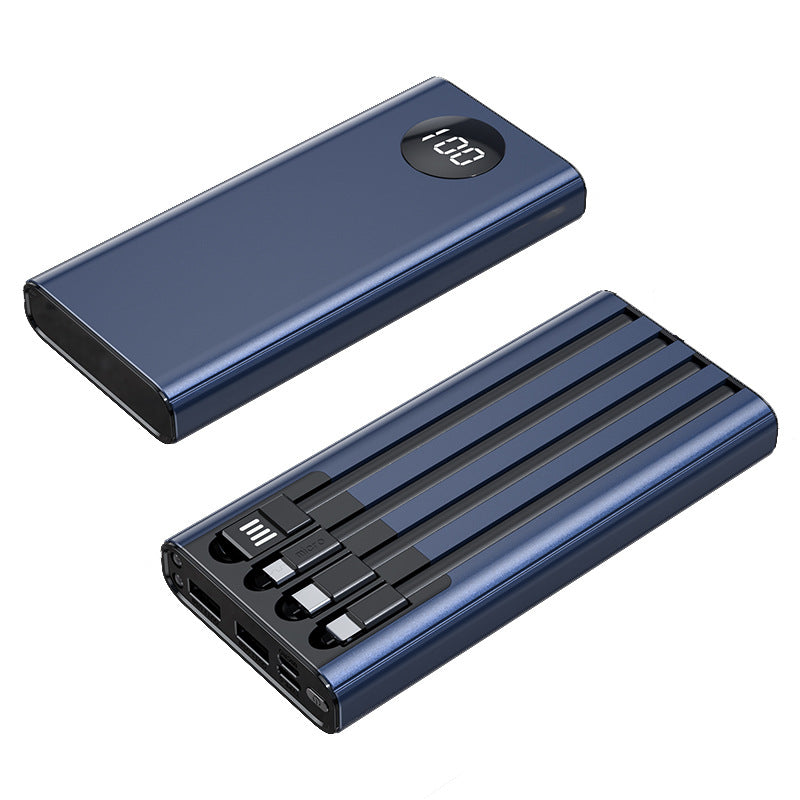 Tragbare Powerbank mit Multifunktionalem Usb-Anschluss und Digitaler Anzeige Brehn