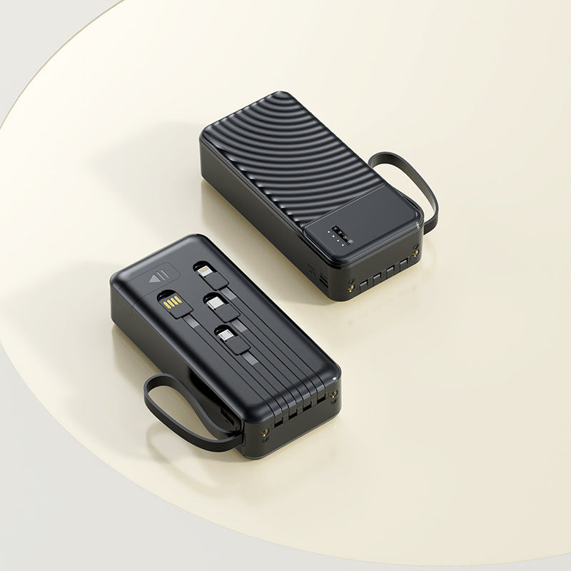 Tragbare Powerbank mit integriertem Multifunktionsladekabel Brehn