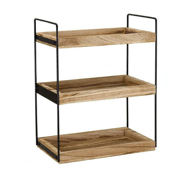 Regal Aus Holz und Metall Brehn