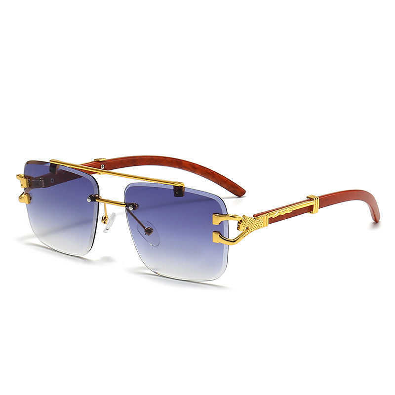 Damen modische Brille mit stilvollem Holzrahmen Brehn