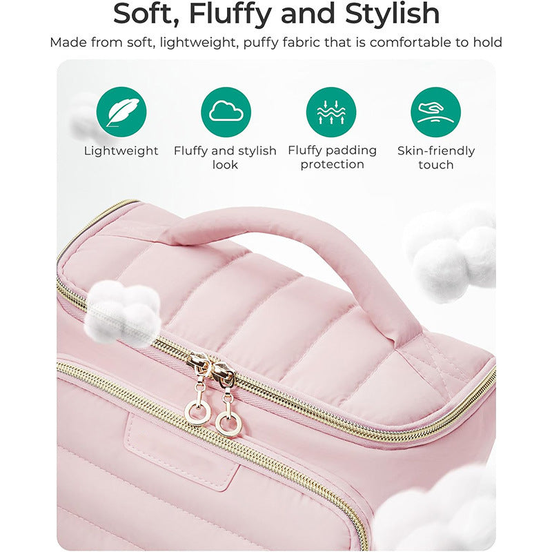 Kosmetik-Organizer Tasche mit Separaten Fächern und Kosmetischem Fach Brehn