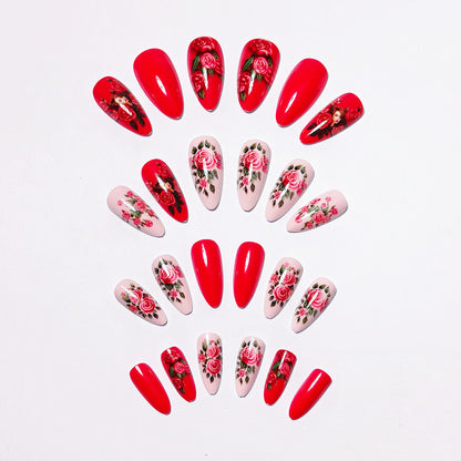 Florales Motiv Nagelkunst Set Brehn