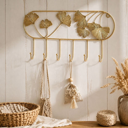 Florale Wandhaken-Organizer