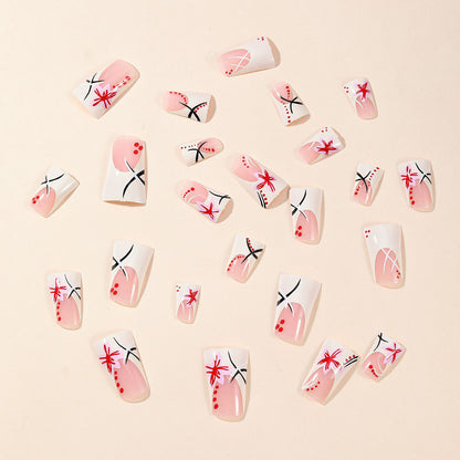 Künstlerisches Florales Acryl-Nageldesign Brehn