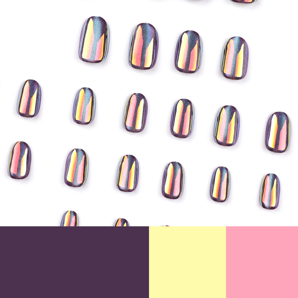 Kunstvolle Nagelkunst mit schimmerndem Finish Brehn