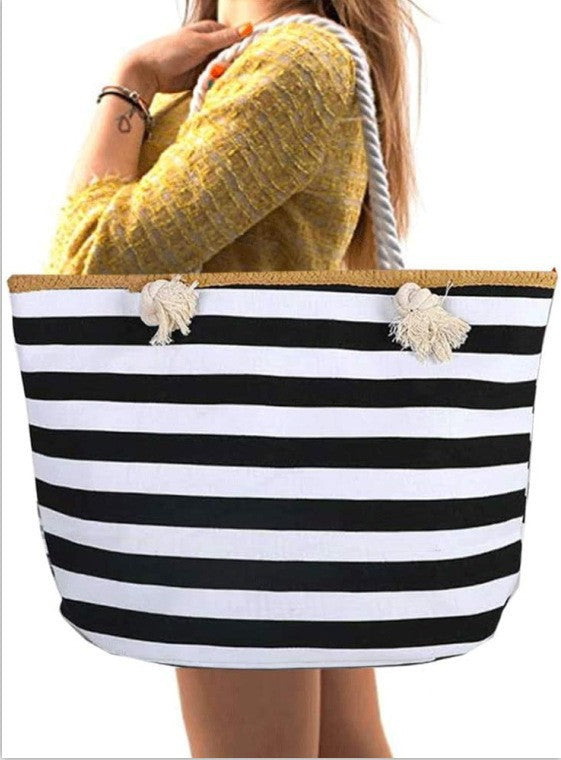 Strandtasche mit Maritimem Streifen Design Brehn