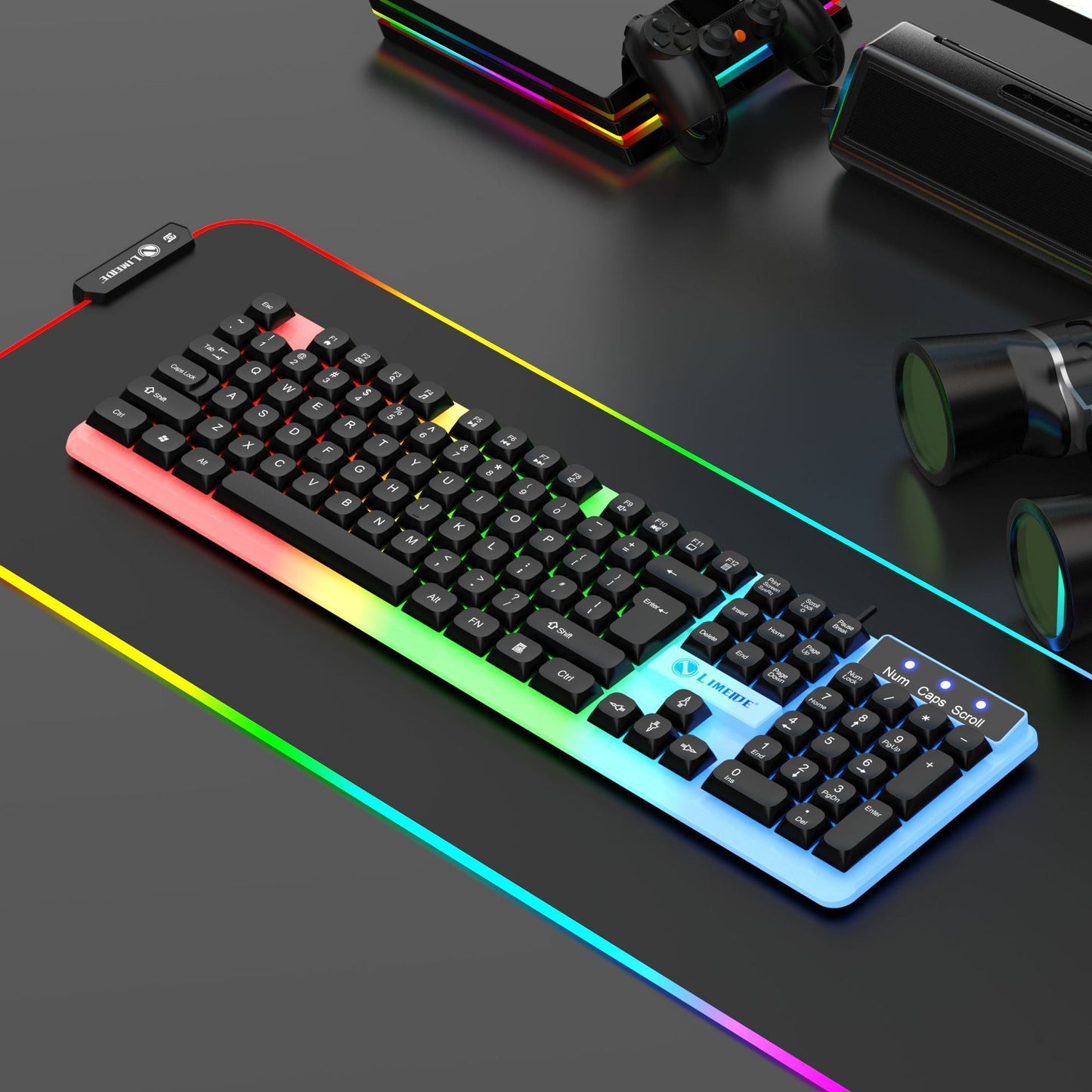 RGB Touch-Sensitive Gaming-Tastatur mit Präzisionsmaus Brehn