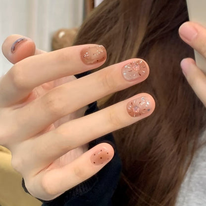 Artisan Floral Press-On Nail Set Brehn