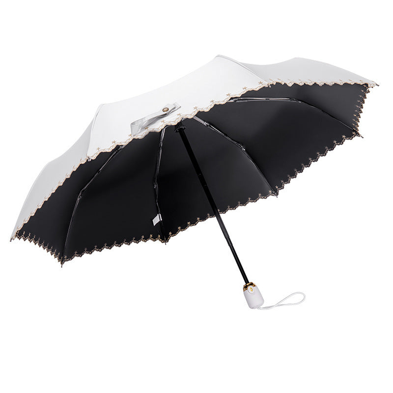 Damen eleganter Kunstfellschirm Brehn