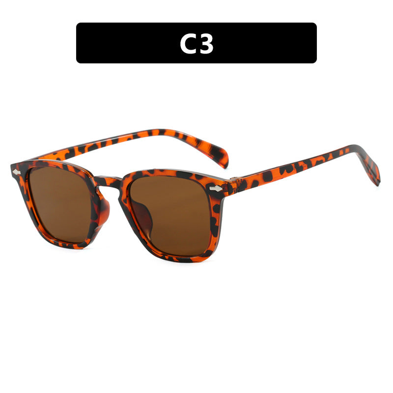 Damen moderne quadratische Sonnenbrille mit verspiegeltem UV-Schutz Brehn