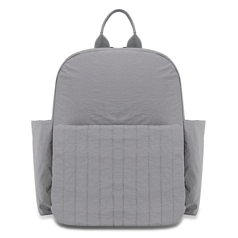 Minimalist Gep quilteter Rucksack Brehn
