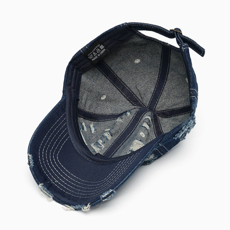 Damen modische Destroyed-Basecap Brehn