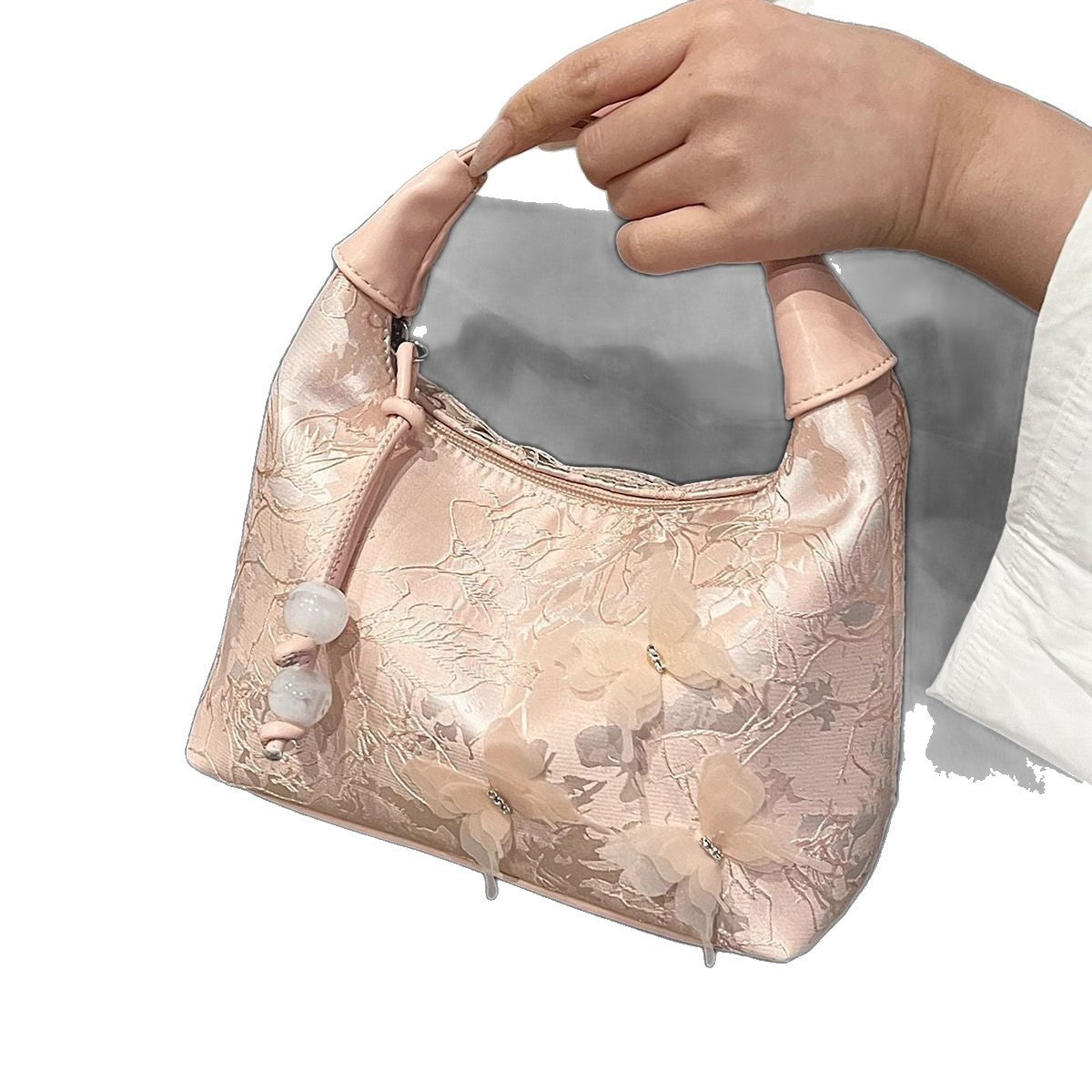 Blumenverzierte Hobo-Tasche Brehn