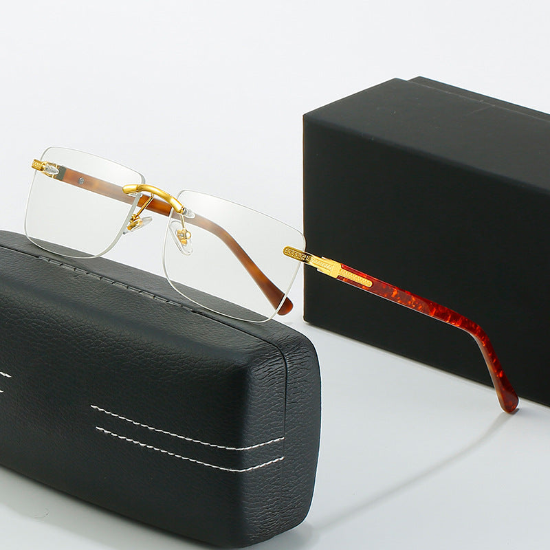 Damen modische Sonnenbrille mit stilvollem, eckigem Rahmen und eleganten Metallakzenten Brehn