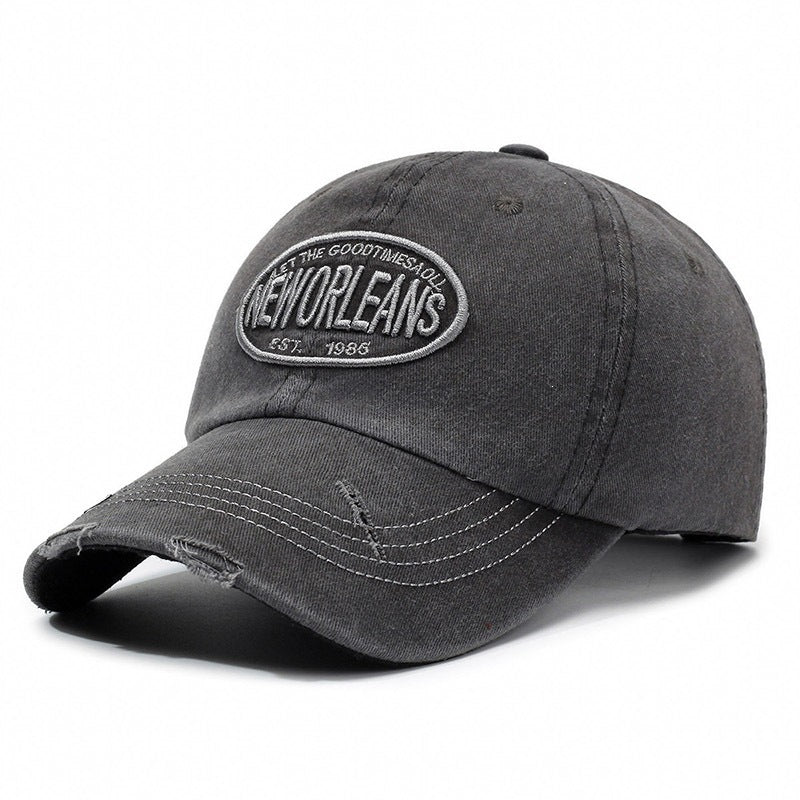 Damen Zerrissene Baumwoll-Baseballmütze Brehn 1784083760