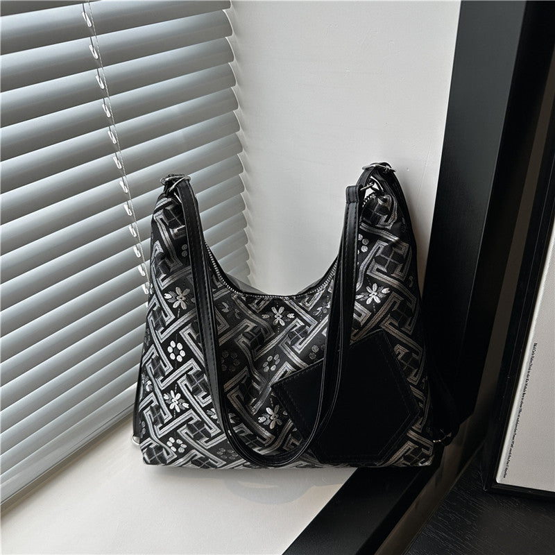 Stylische geometrische Muster Schultertasche Brehn