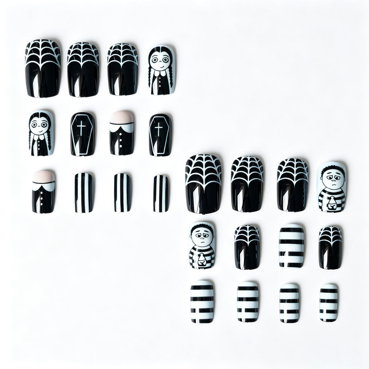 Künstlerisches Halloween Charakter Nagelkunst Set