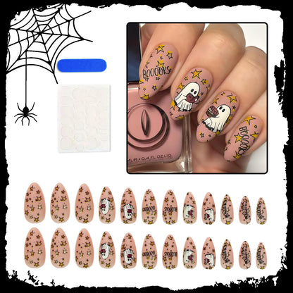 Kunstnagelset mit einzigartigen Spukmotiven Brehn