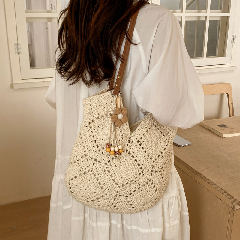 Handgefertigte Makramee-Shopper Tasche Brehn