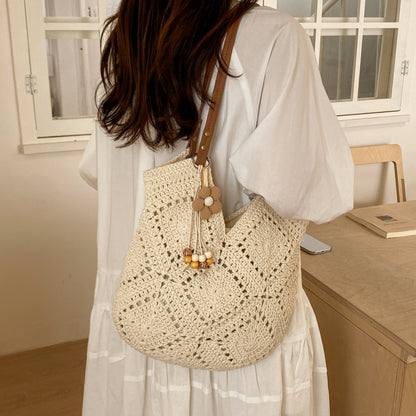 Handgefertigte Makramee-Shopper Tasche Brehn