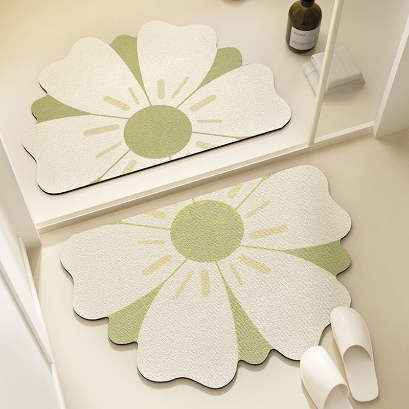 Sonnenblumenförmige Badmatte