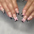 Dekorative Blumen Press-On Nagelkunst Set Brehn