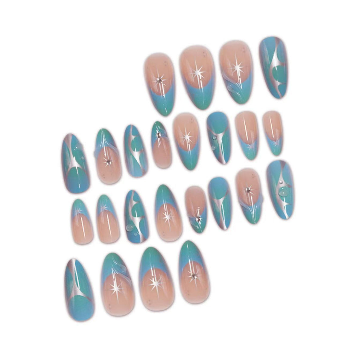 Künstlerische Stiletto-Nagelverlängerungen Brehn
