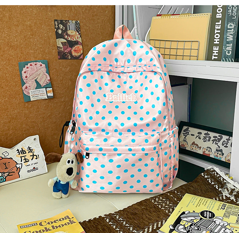 Gepunktetes Muster Freizeit-Rucksack