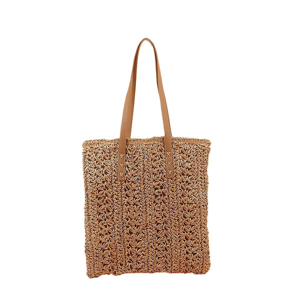 Strandtasche mit Weichem Gewebe und Eleganten Lederakzenten Brehn