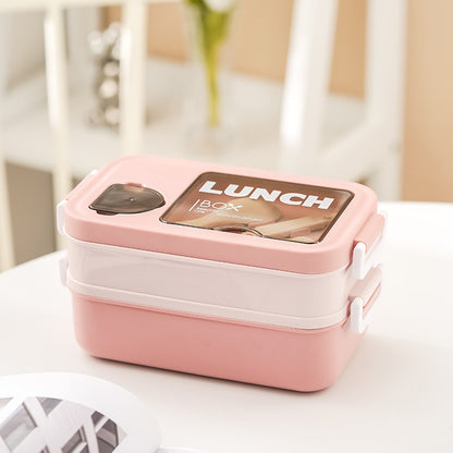 Doppelschichtige Lebensmittelaufbewahrung Lunchbox