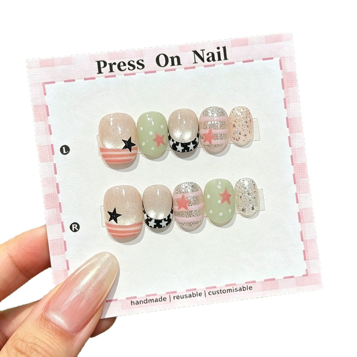 Kreatives Press-On Nagelset