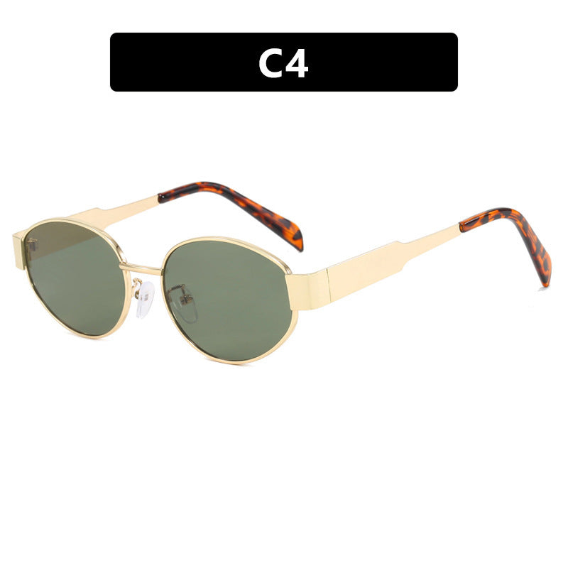Damen moderne geometrische Sonnenbrille im eleganten Rahmen Brehn