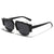 Damen trendige quadratische Sonnenbrille mit kontrastierendem Rahmen Brehn