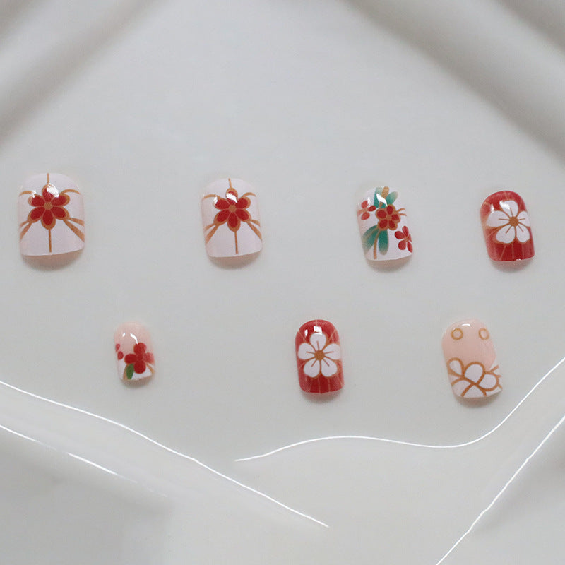 Blumenmuster Nagelkunst Brehn