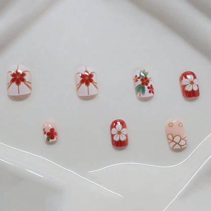 Blumenmuster Nagelkunst Brehn
