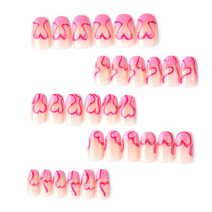 Herz Design Press-On Nagelkunst Set