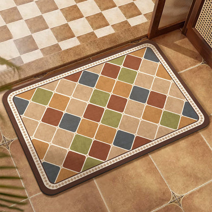 Farbenfrohes Patchwork-Bereichsmatte