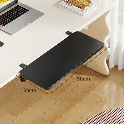 Unter-Desk Bambus Ausziehbare Arbeitsfläche Clamp-Montierte Tastatur- & Mausplattform