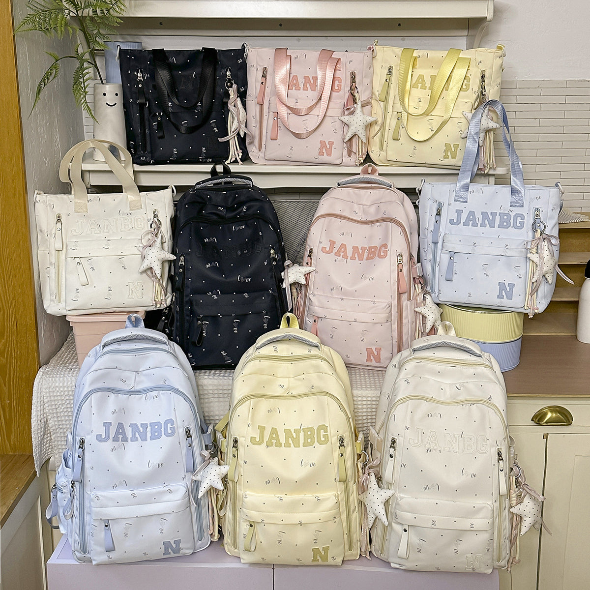 Stylische Undurchsichtige Stoff Rucksack Brehn