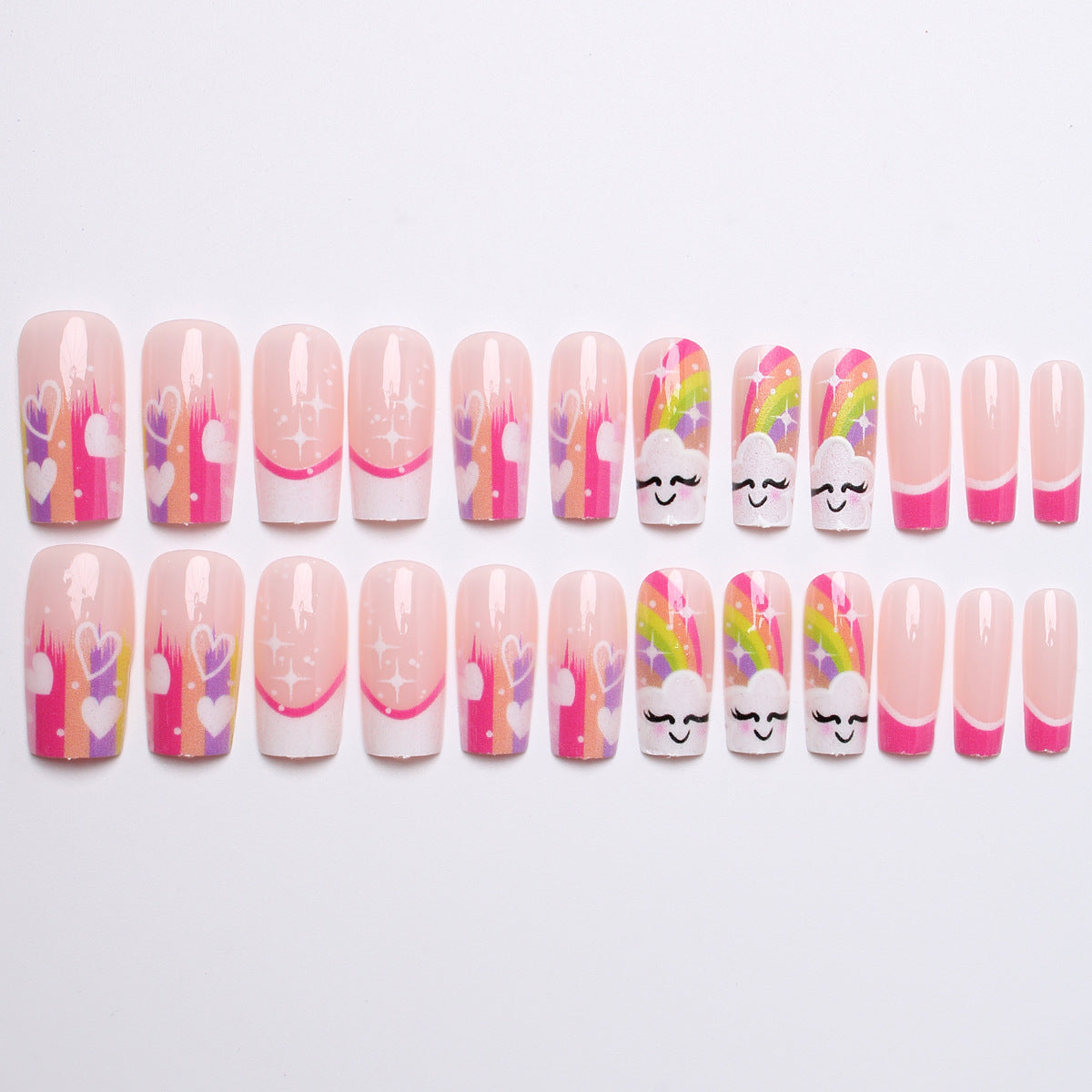 Kreative Regenbogen Nagelkunst Brehn
