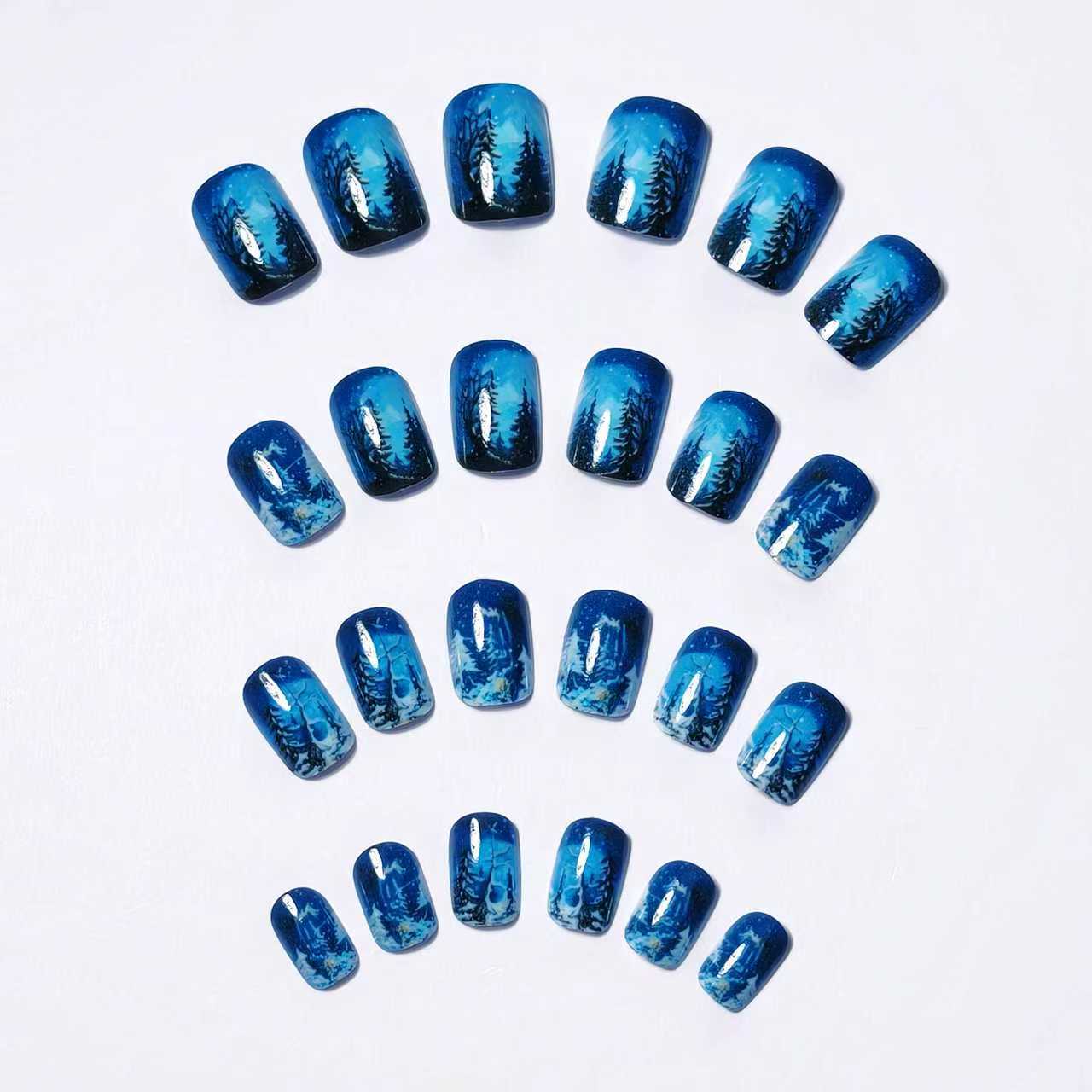 Kreatives Winter Nageldesign Brehn