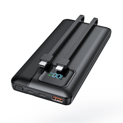 Powerbank mit Integriertem Ladekabel und Led-Anzeige Brehn
